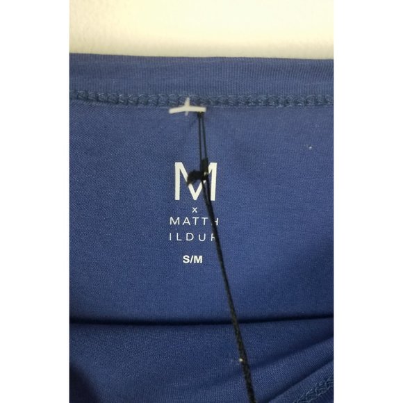 M X Matthildur Women's Sz. S/M Boxy Fit Beatrix Trapeze Top In Blue NWT - Picture 2 of 9